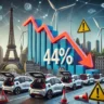 Electric vehicle sales in Europe fell by 44% amid a market slowdown, prompting ACEA to call for urgent action to boost adoption