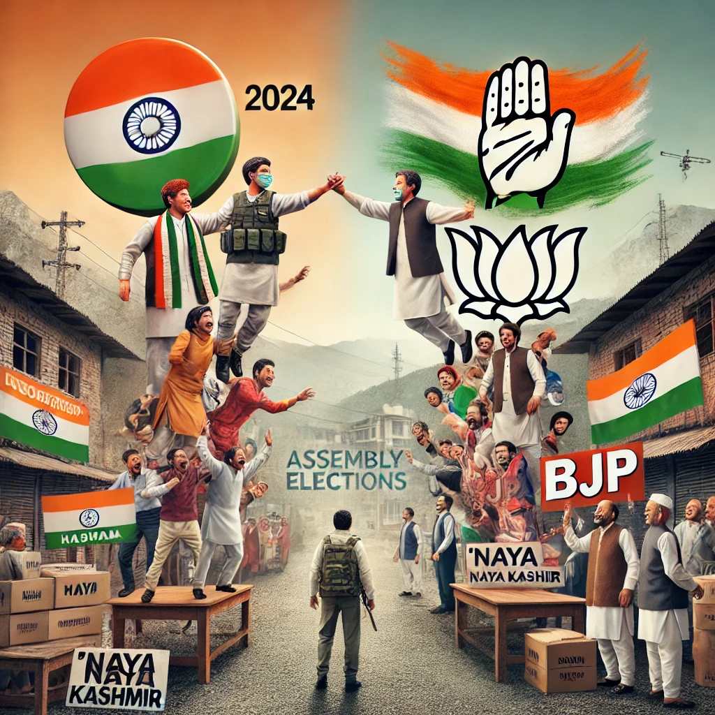 Congress aims for a resurgence in Haryana, while the BJP is counting on its ‘Naya Kashmir’ vision for success in the J&K and Haryana assembly elections of 2024